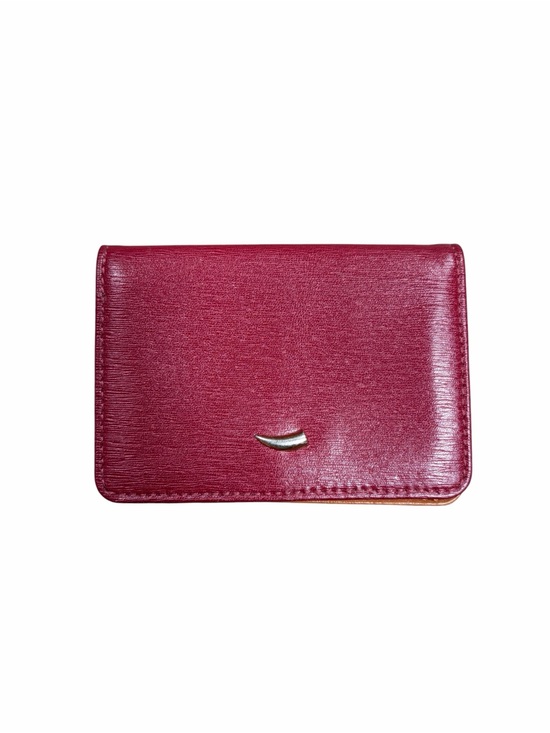 Tusk Handbags - Vintage‎ Tusk Red Leather Card Holder Wallet